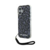 Coque iPhone 16 Karl Lagerfeld Zebra With Cord violette