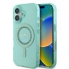 Coque iPhone 16 Plus Guess IML Rhinestones MagSafe verte