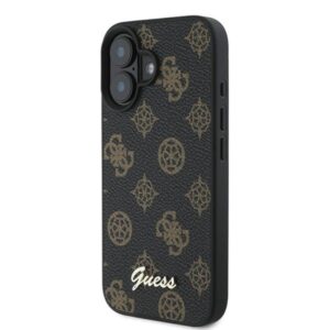 Coque iPhone 16 Plus Guess Peony Script MagSafe noire — visuel 2