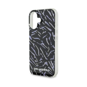Coque iPhone 16 Plus Karl Lagerfeld Zebra With Cord violette — visuel 5