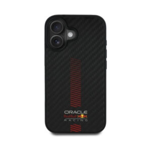 Coque iPhone 16 Plus Red Bull Carbon Fiber Power Bar MagSafe noire — visuel 3