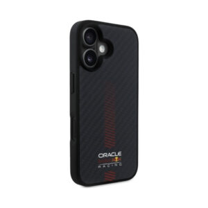 Coque iPhone 16 Plus Red Bull Carbon Fiber Power Bar MagSafe noire — visuel 4