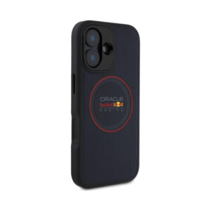 Coque iPhone 16 Plus Red Bull Leather Red Ring MagSafe bleu marine — visuel 4