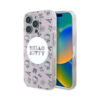Coque iPhone 16 Pro Hello Kitty IML All Over Paris MagSafe rose