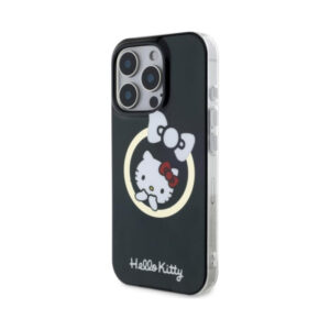 Coque iPhone 16 Pro Hello Kitty IML Fun Bow MagSafe noire — visuel 2