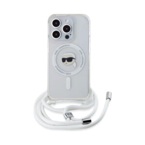 Coque iPhone 16 Pro Karl Lagerfeld Crossbody IML Karl Head MagSafe transparente — visuel 2