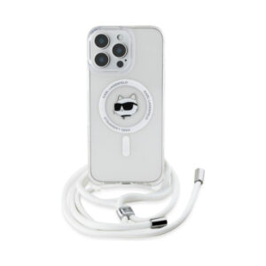 Coque iPhone 16 Pro Karl Lagerfeld IML Choupette Head & Cord MagSafe transparente — visuel 2