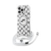 Coque iPhone 16 Pro Karl Lagerfeld IML Crossbody Monogram Karl & Choupette Head MagSafe transparente