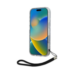 Coque iPhone 16 Pro Karl Lagerfeld Zebra With Cord violette — visuel 4
