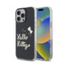 Coque iPhone 16 Pro Max Hello Kitty IML Golden Diva MagSafe noire