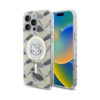 Coque iPhone 16 Pro Max Hello Kitty IML Golden Leaves MagSafe blanche