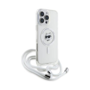 Coque iPhone 16 Pro Max Karl Lagerfeld IML Choupette Head & Cord MagSafe transparente — visuel 3