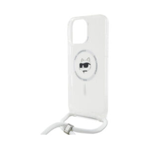 Coque iPhone 16 Pro Max Karl Lagerfeld IML Choupette Head & Cord MagSafe transparente — visuel 5