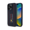 Coque iPhone 16 Pro Max Red Bull Silicone Vertical Logo MagSafe bleu marine