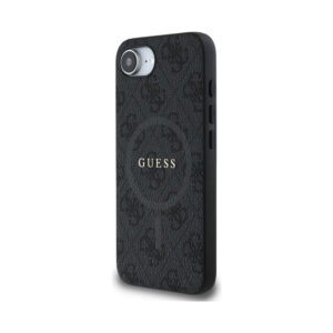 Coque iPhone 16e Guess 4G Ring Classic Logo MagSafe noire — visuel 2