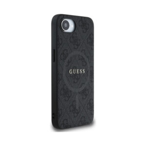 Coque iPhone 16e Guess 4G Ring Classic Logo MagSafe noire — visuel 4