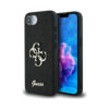Coque iPhone 16e Guess Fixed Glitter Big 4G noire