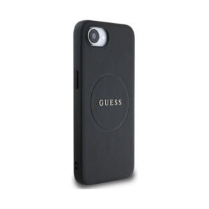 Coque iPhone 16e Guess Grained Ring MagSafe noire — visuel 4