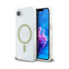 Coque iPhone 16e Guess IML Glitter Circle MagSafe transparente