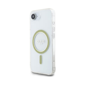 Coque iPhone 16e Guess IML Glitter Circle MagSafe transparente — visuel 2