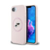 Coque iPhone 16e Karl Lagerfeld Silicone Karl & Choupette Heads MagSafe rose