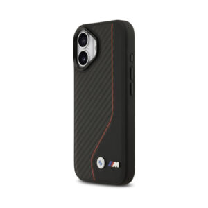 Coque iPhone 17 BMW M Carbon Line & Logo MagSafe rouge — visuel 2