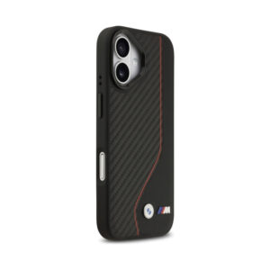 Coque iPhone 17 BMW M Carbon Line & Logo MagSafe rouge — visuel 4