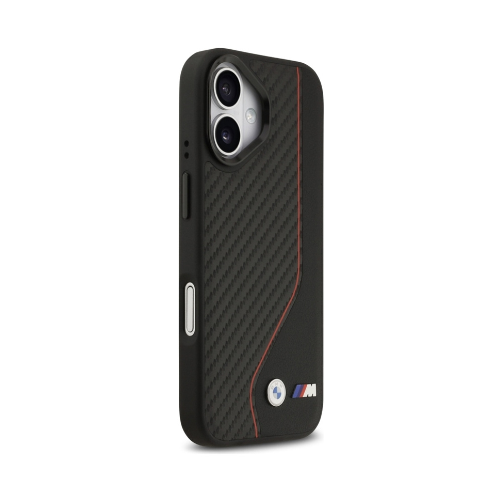 Coque iPhone 17 BMW M Carbon Line & Logo MagSafe rouge — visuel 4