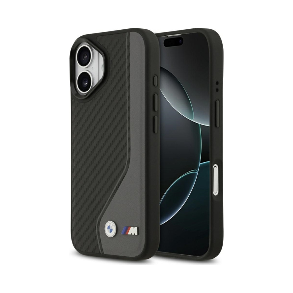 Coque iPhone 17 BMW M Carbon Logo MagSafe