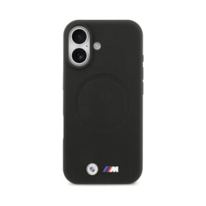 Coque iPhone 17 BMW M FW Metal Logo MagSafe noire — visuel 3