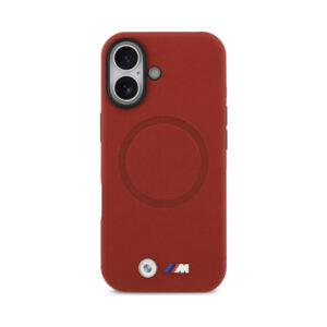Coque iPhone 17 BMW M FW Metal Logo MagSafe rouge — visuel 3