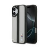 Coque iPhone 17 BMW M Perforated Stripe Logo MagSafe grise