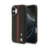 Coque iPhone 17 BMW M Perforated Stripe Logo MagSafe rouge