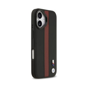Coque iPhone 17 BMW M Perforated Stripe Logo MagSafe rouge — visuel 4