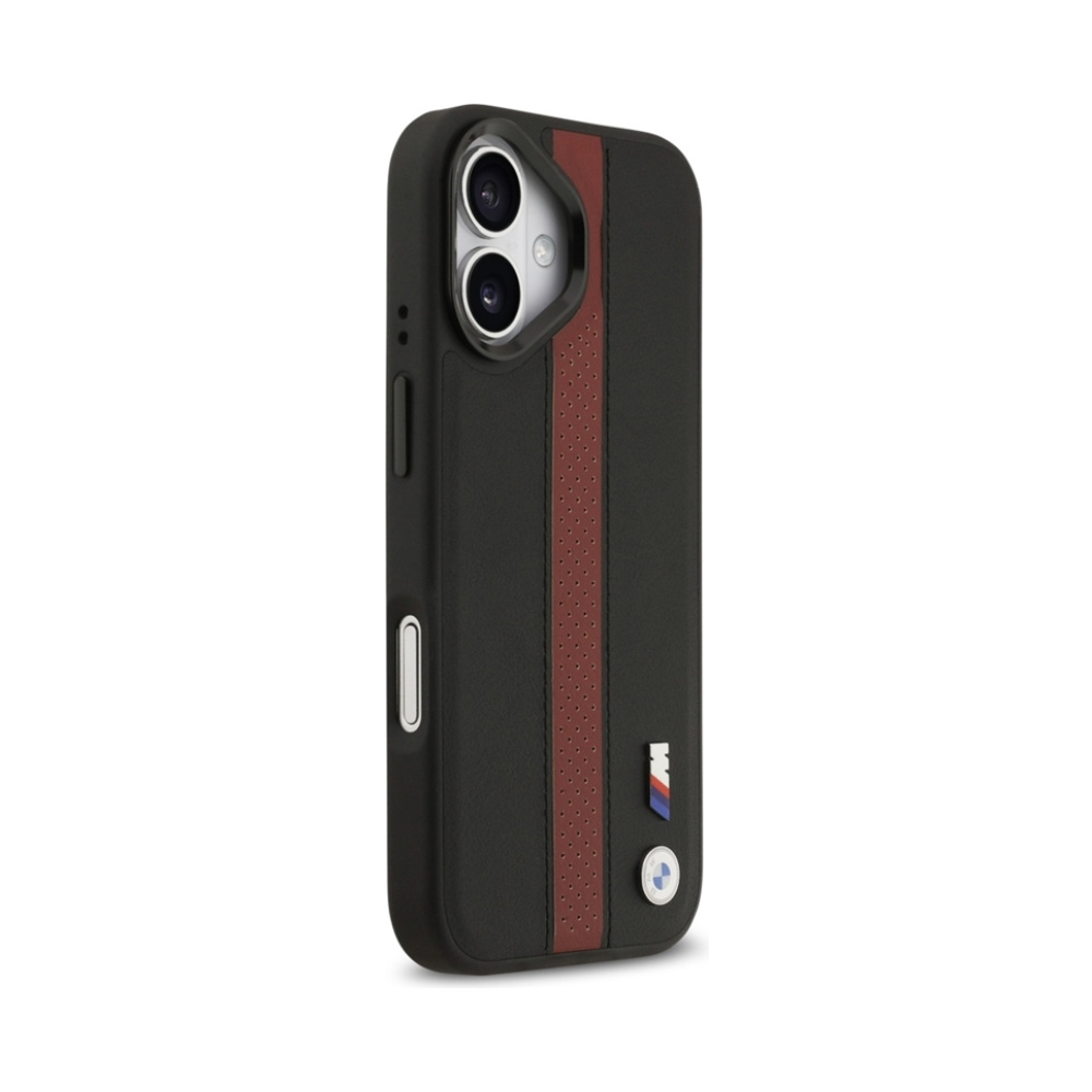 Coque iPhone 17 BMW M Perforated Stripe Logo MagSafe rouge — visuel 4