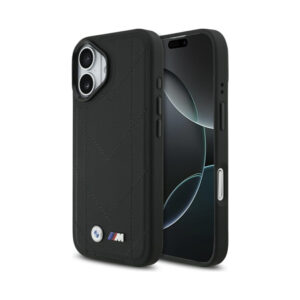 Coque iPhone 17 BMW M Quilted Logo MagSafe noire