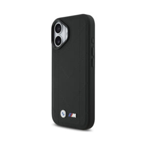 Coque iPhone 17 BMW M Quilted Logo MagSafe noire — visuel 2