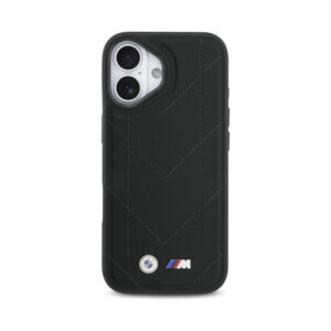 Coque iPhone 17 BMW M Quilted Logo MagSafe noire — visuel 3