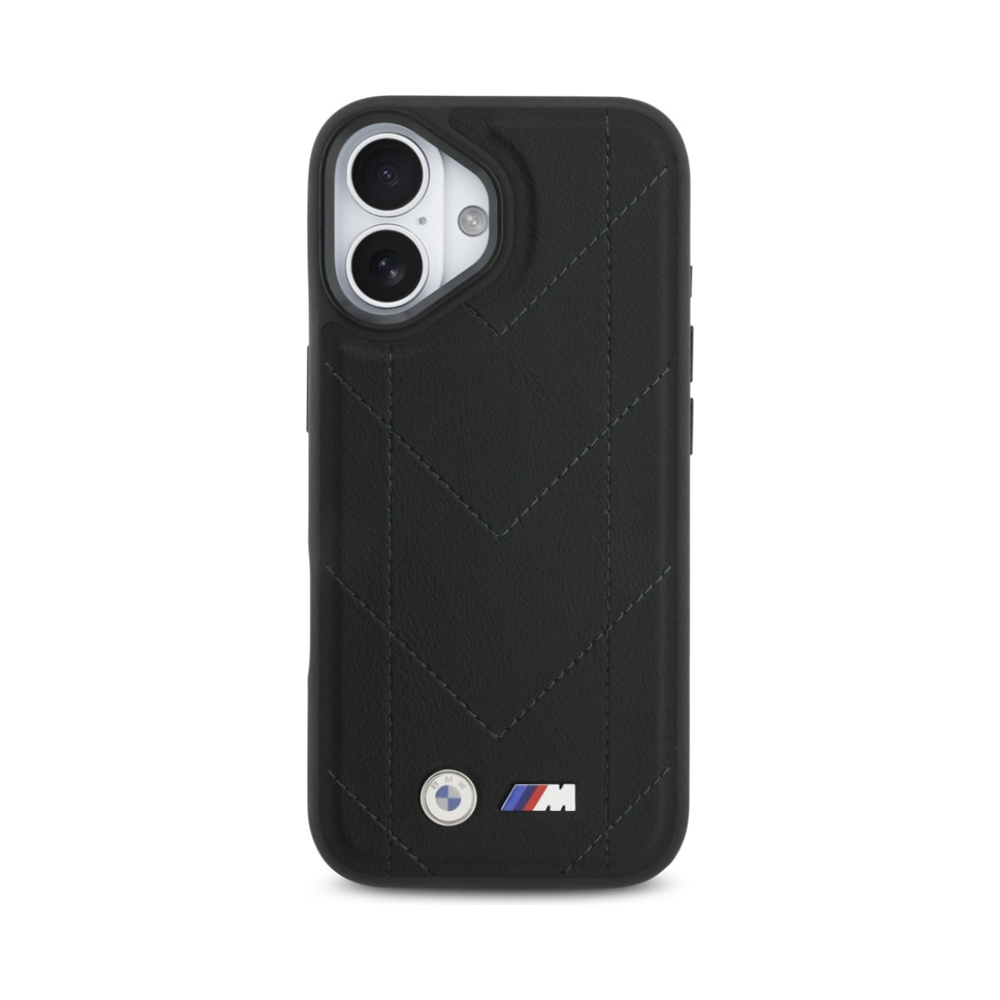 Coque iPhone 17 BMW M Quilted Logo MagSafe noire — visuel 3