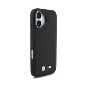 Coque iPhone 17 BMW M Quilted Logo MagSafe noire — visuel 4