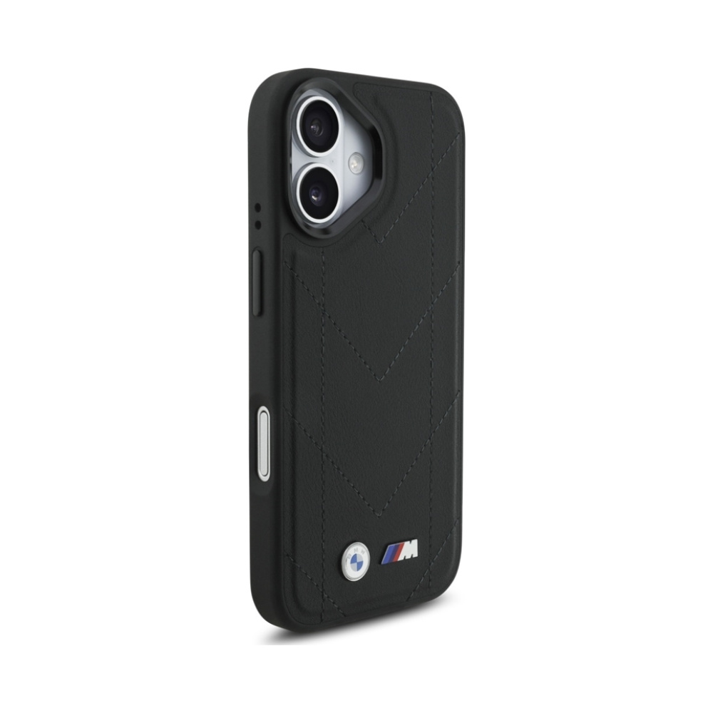 Coque iPhone 17 BMW M Quilted Logo MagSafe noire — visuel 4