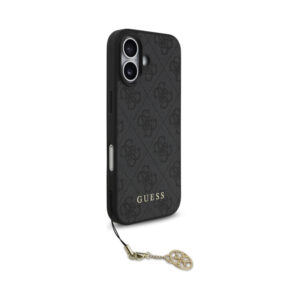 Coque iPhone 17 Guess 4G Charms Collection MagSafe noire — visuel 3