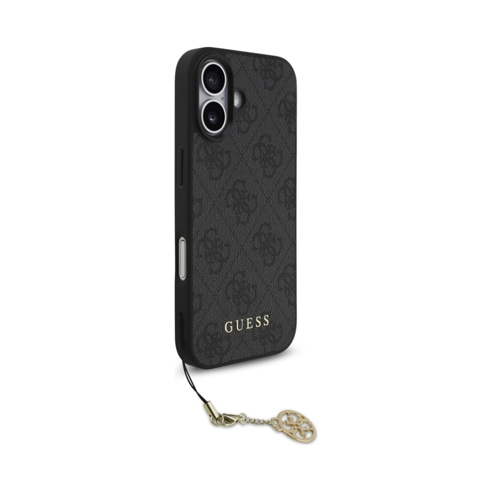 Coque iPhone 17 Guess 4G Charms Collection MagSafe noire — visuel 3