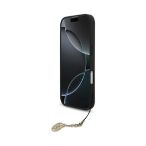 Coque iPhone 17 Guess 4G Charms Collection MagSafe noire — visuel 4