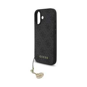 Coque iPhone 17 Guess 4G Charms Collection MagSafe noire — visuel 5
