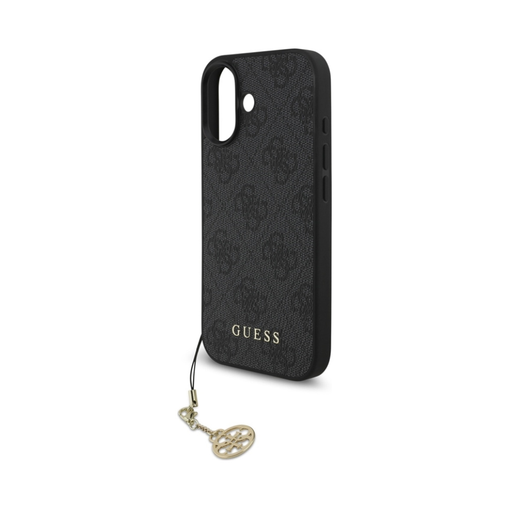 Coque iPhone 17 Guess 4G Charms Collection MagSafe noire — visuel 5