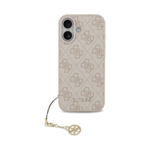 Coque iPhone 17 Guess 4G Charms Collection MagSafe rose — visuel 2