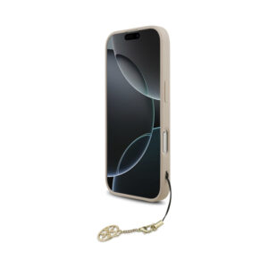 Coque iPhone 17 Guess 4G Charms Collection MagSafe rose — visuel 4
