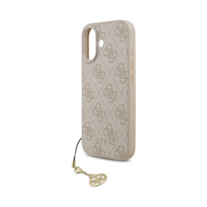 Coque iPhone 17 Guess 4G Charms Collection MagSafe rose — visuel 5
