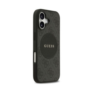 Coque iPhone 17 Guess 4G Circle Classic Logo MagSafe – Case noire — visuel 4